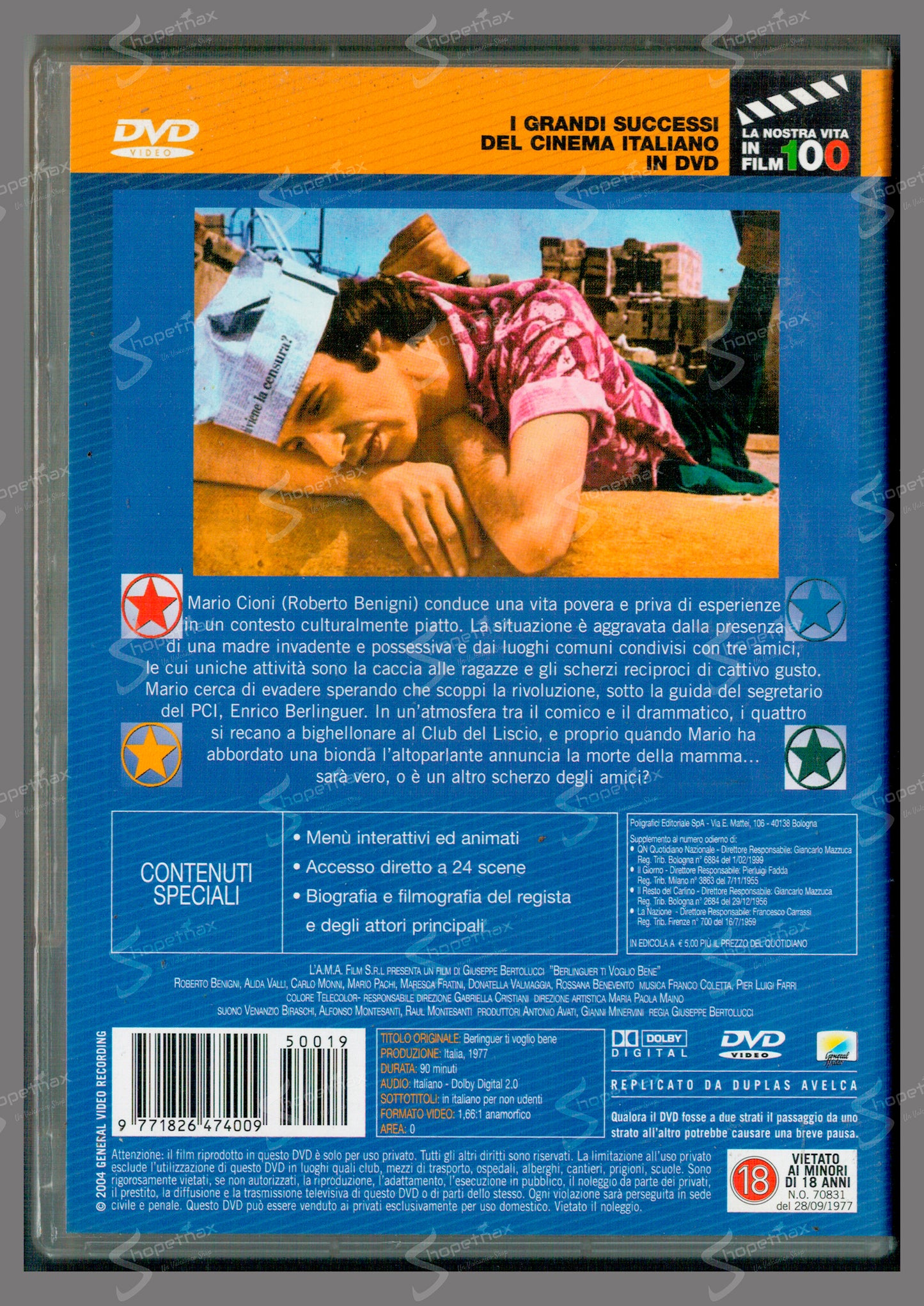 Berlinguer ti voglio bene (1977) DVD Editoriale