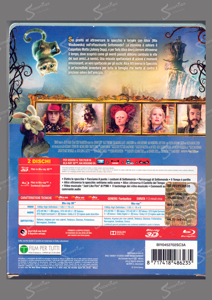 Alice attraverso lo specchio (Steelbook) (Alice Through the Looking Glass) (2016) Blu-ray + Blu-ray 3D