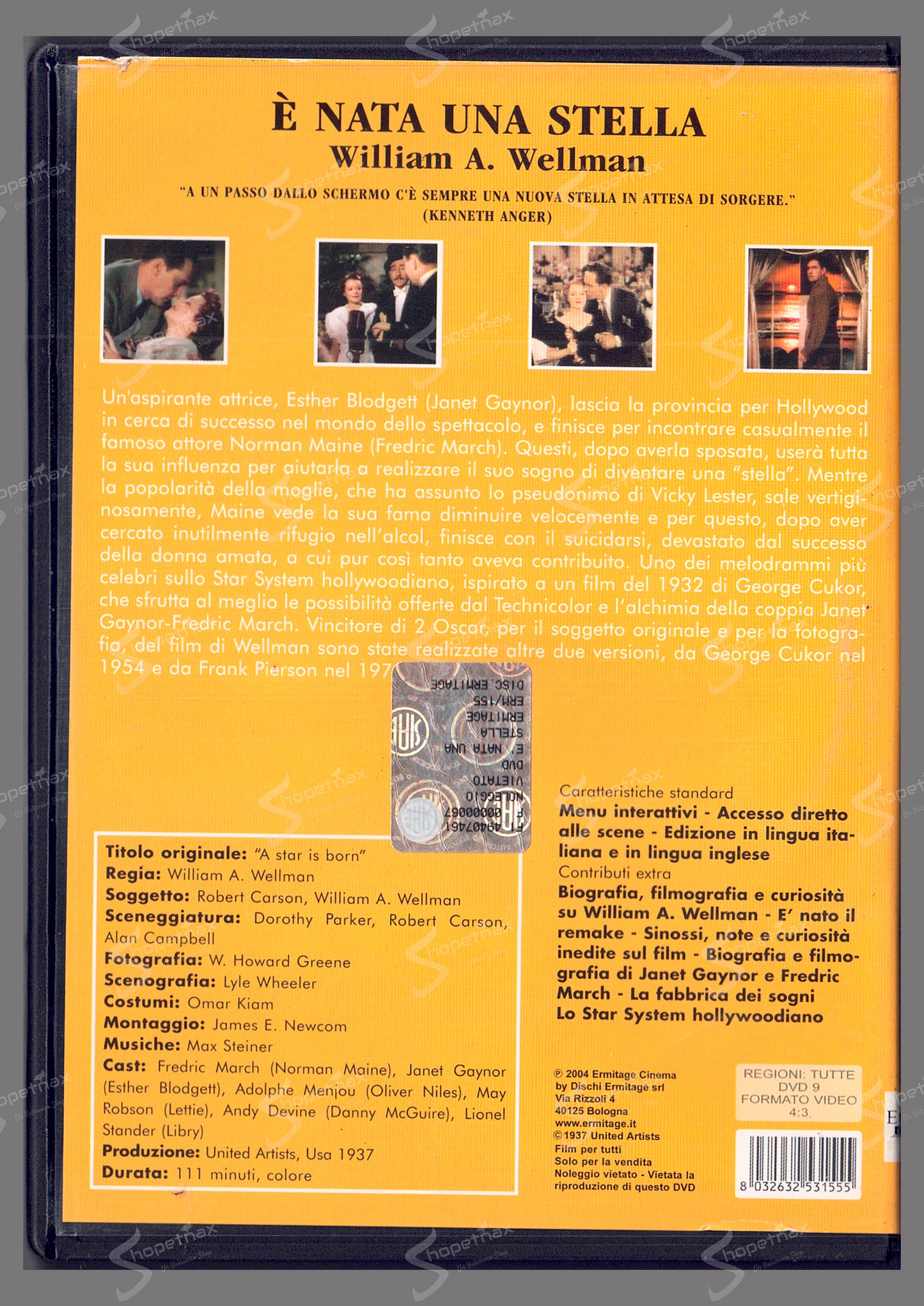 È nata una stella (A Star Is Born) (1937) DVD