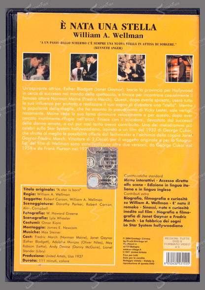 È nata una stella (A Star Is Born) (1937) DVD