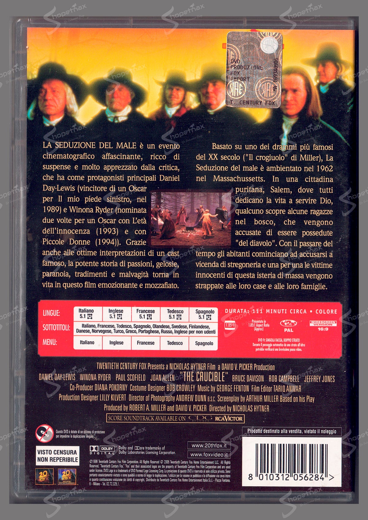 La seduzione del male (The Crucible) (1996) DVD