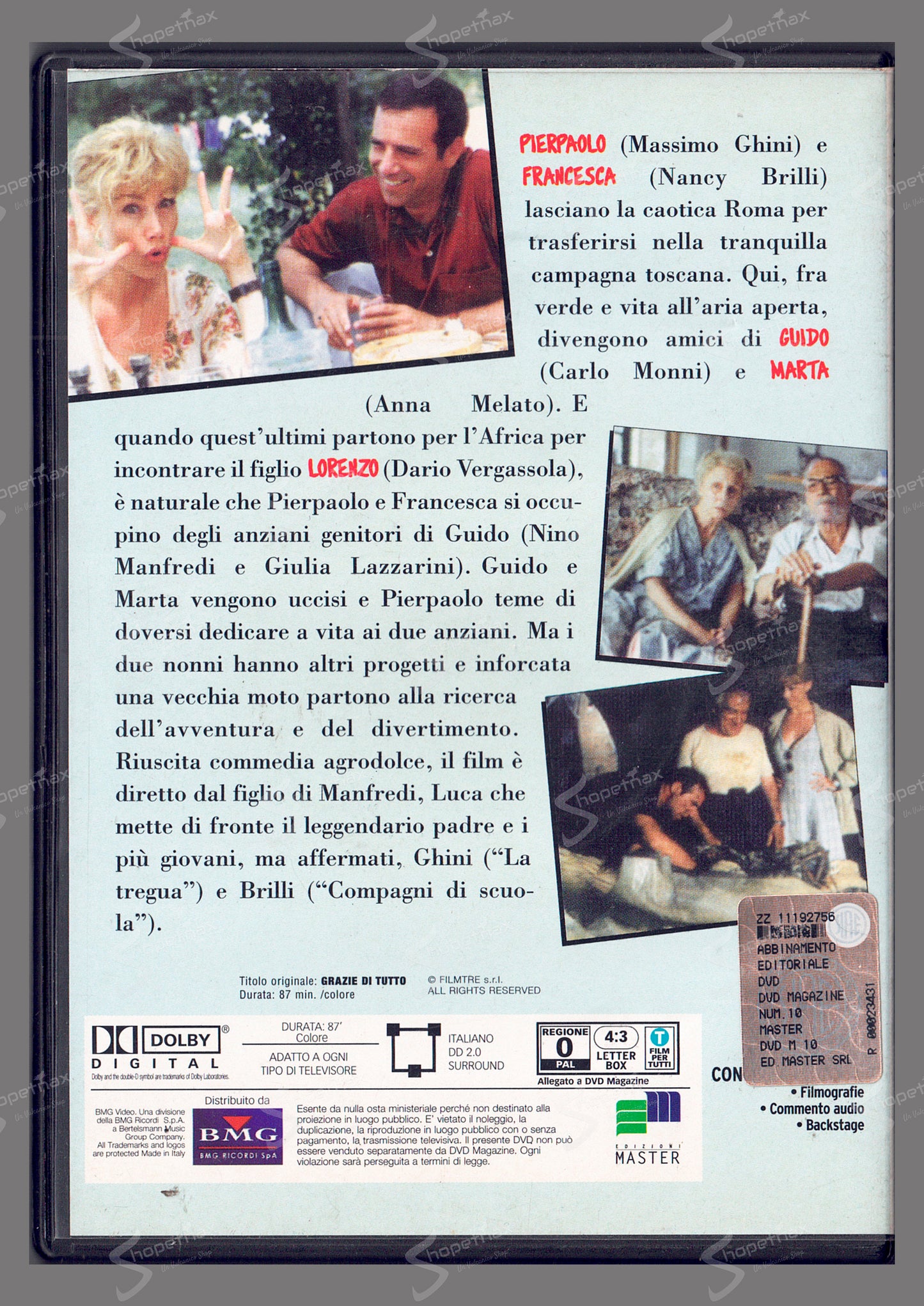 Grazie di tutto (1997) DVD Editoriale