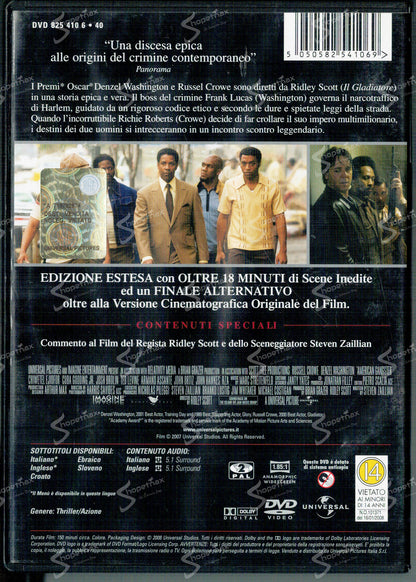 American Gangster (Extended Edition) (2007) DVD Come Nuovo