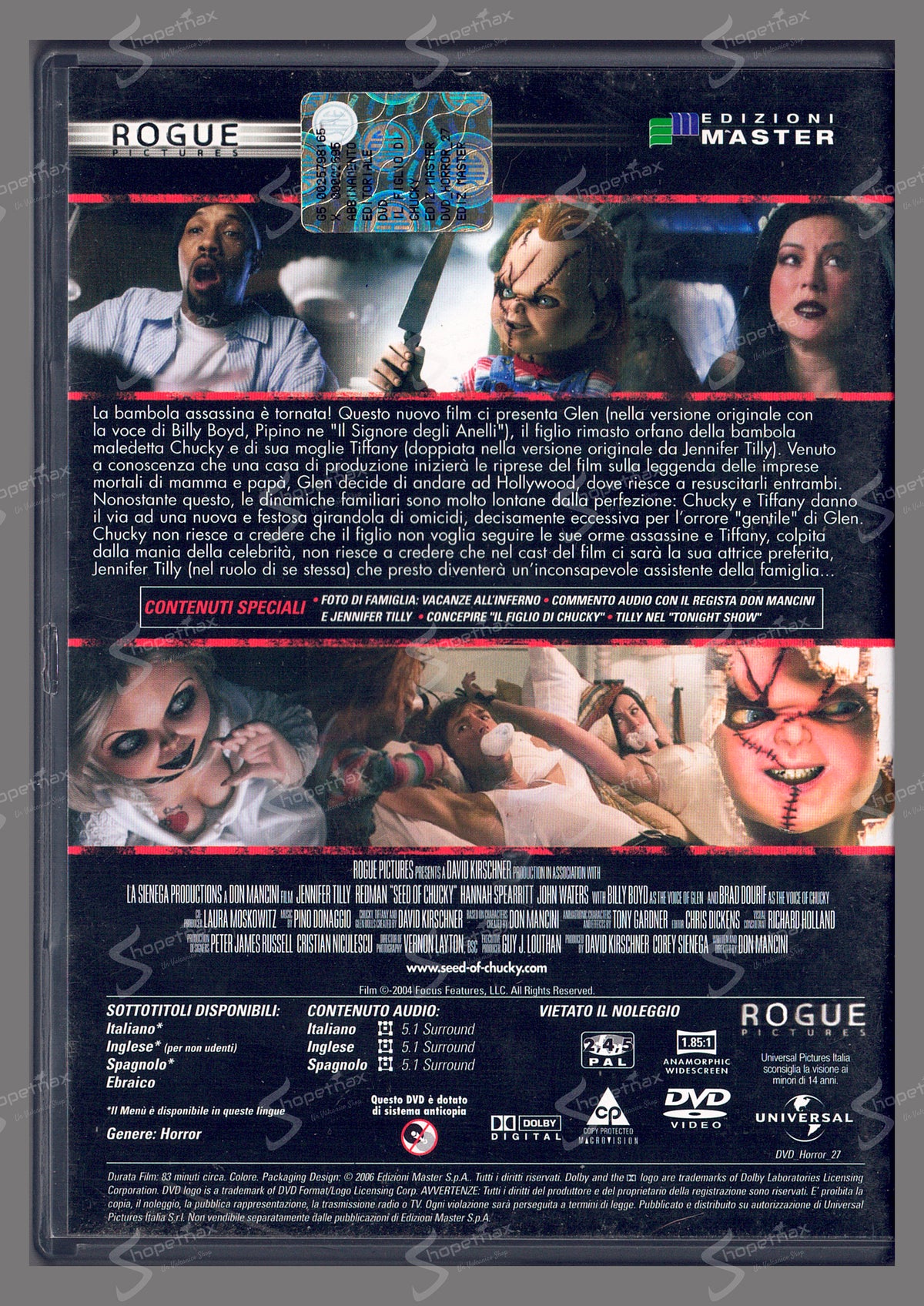 Il Figlio di Chucky (Seed of Chucky) (2004) DVD Editoriale Buono