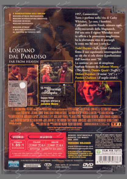 Lontano dal Paradiso (Far from Heaven) (2002) DVD Ex Noleggio Jewel Box