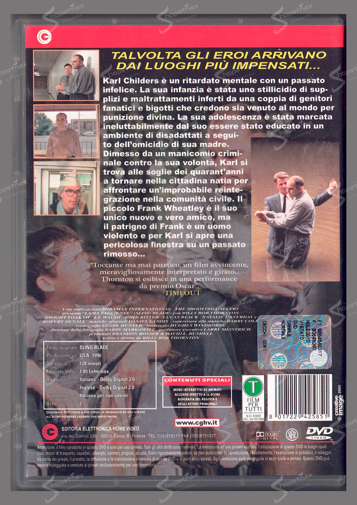 Lama Tagliente (Sling Blade) (1996) DVD