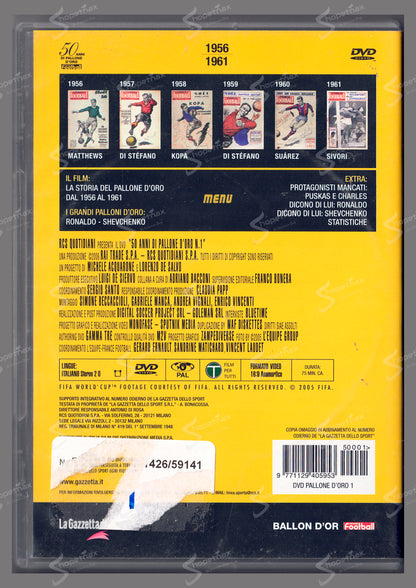 50 Anni di Pallone d'Oro - Vol. 1 - Ronaldo Shevchenko (2005) DVD Editoriale