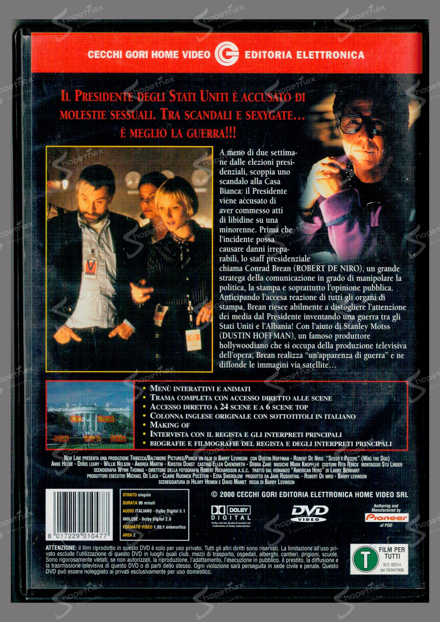 Wag the Dog (1997) DVD Rental