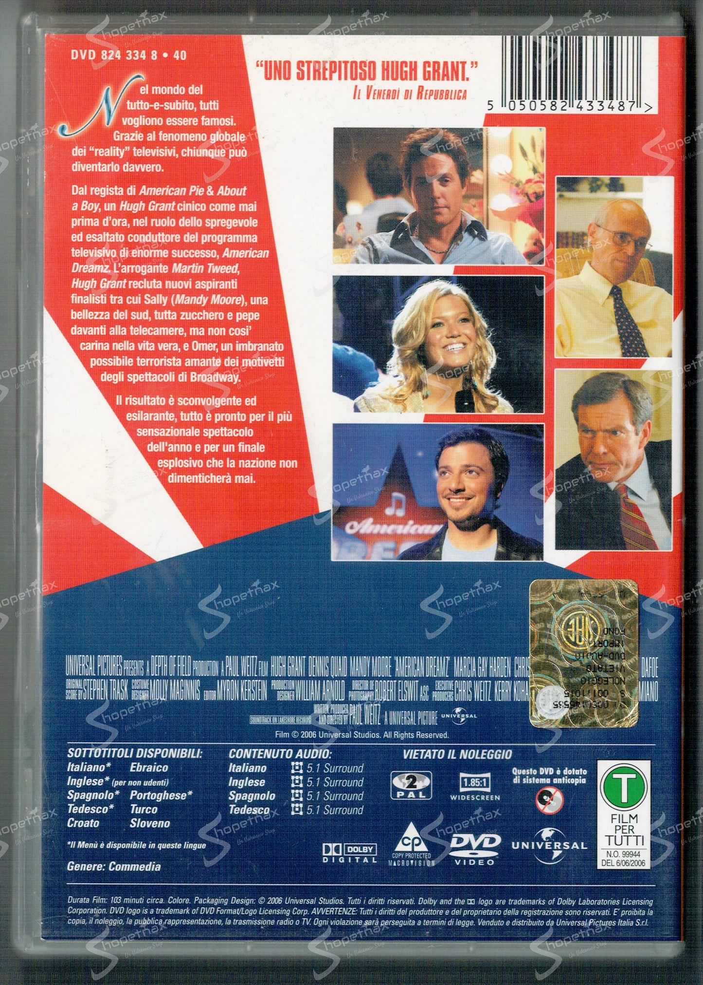 American Dreamz (2006) DVD Ex Noleggio