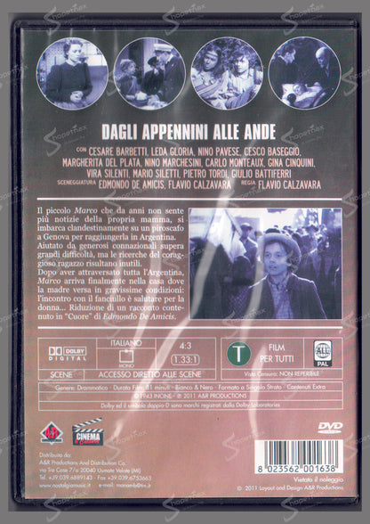 Dagli Appennini alle Ande (1943) DVD Discreto