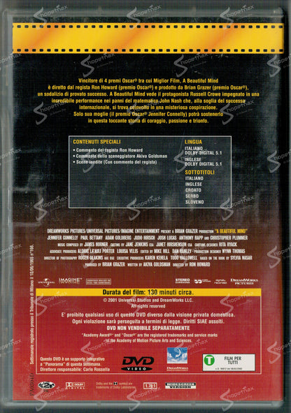 A Beautiful Mind (2001) DVD Editoriale