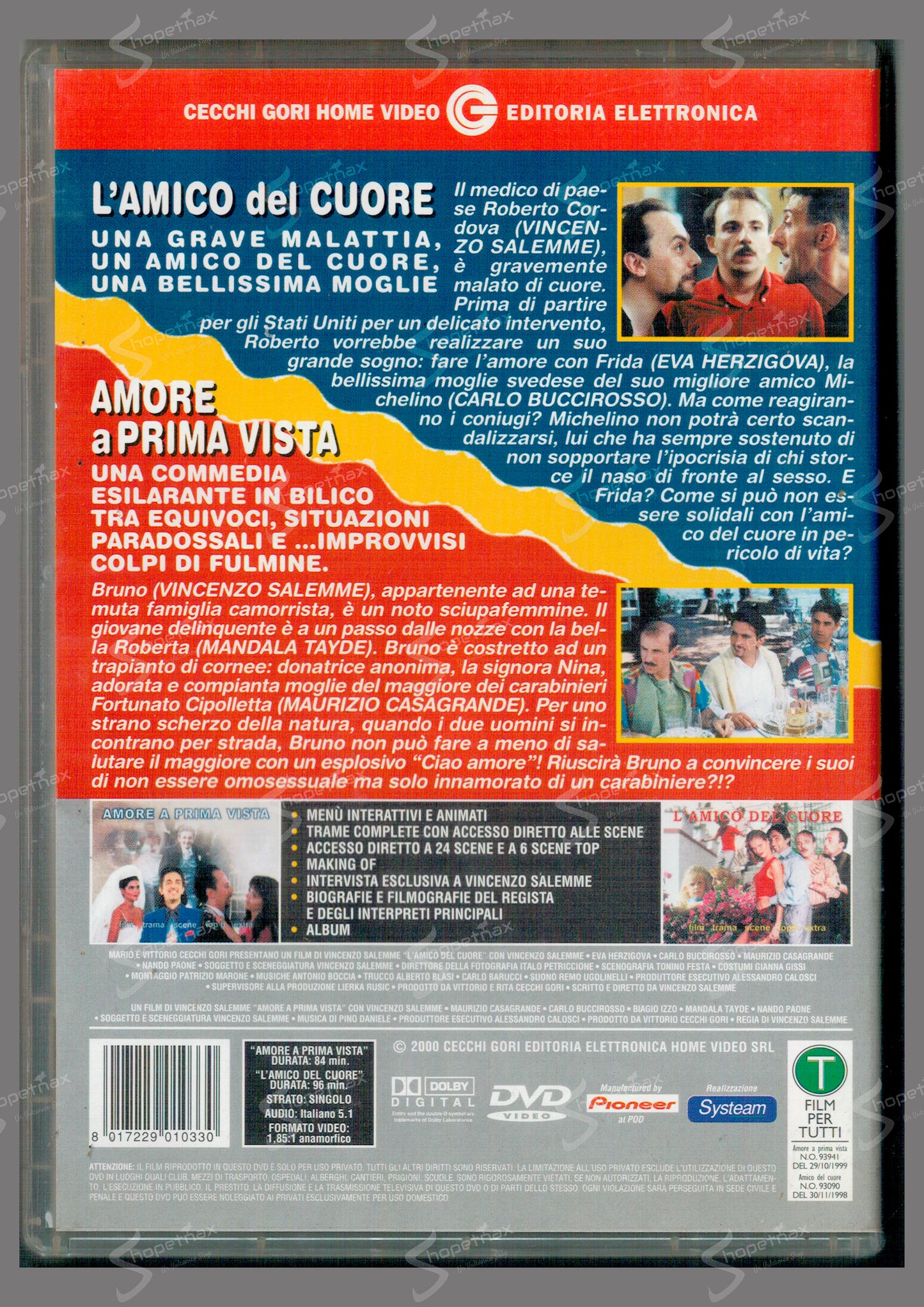 Amore a Prima Vista + L'Amico del Cuore (2 Film) (1998-1999) DVD Noleggio