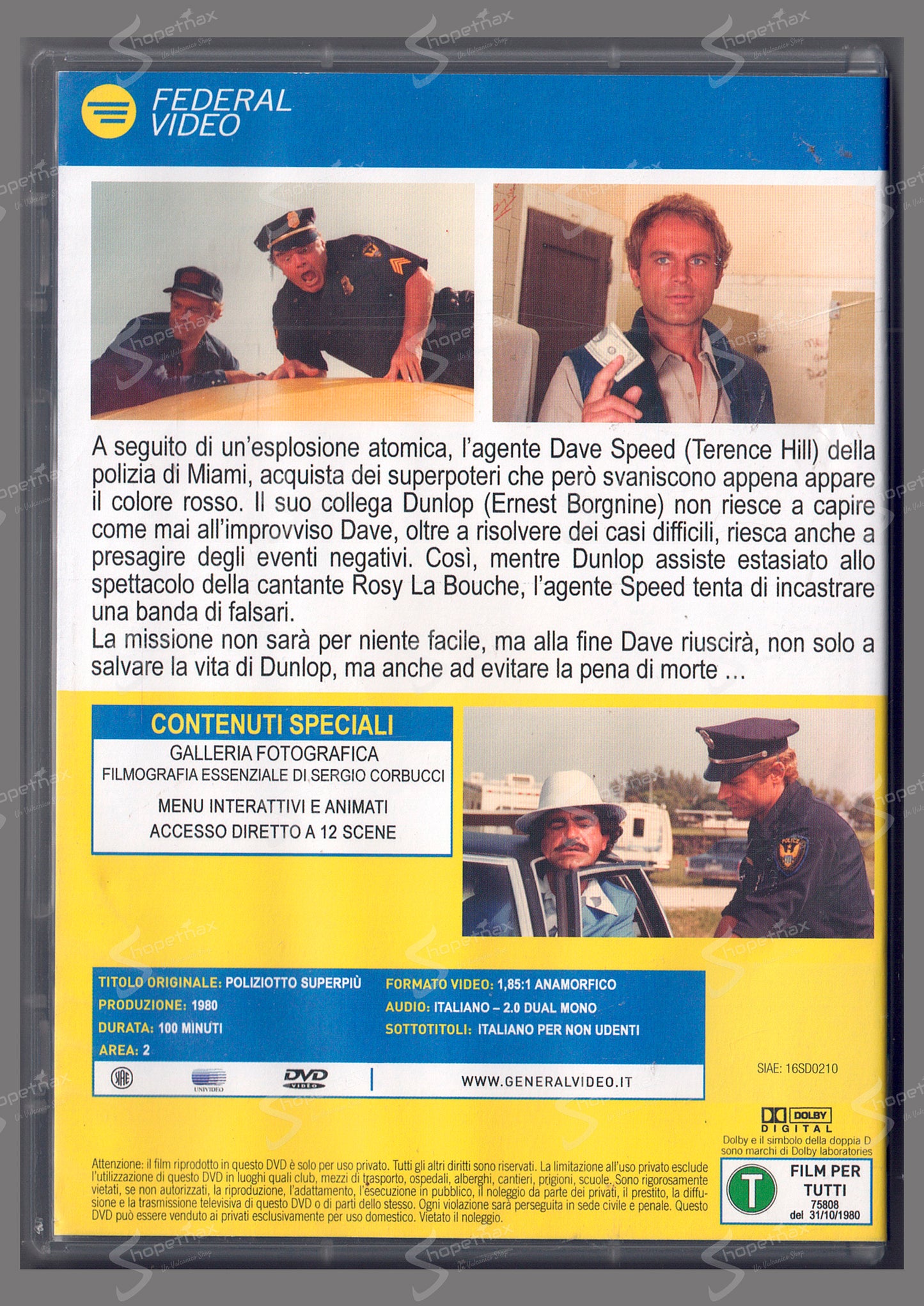 Poliziotto Superpiù (1980) DVD Editoriale