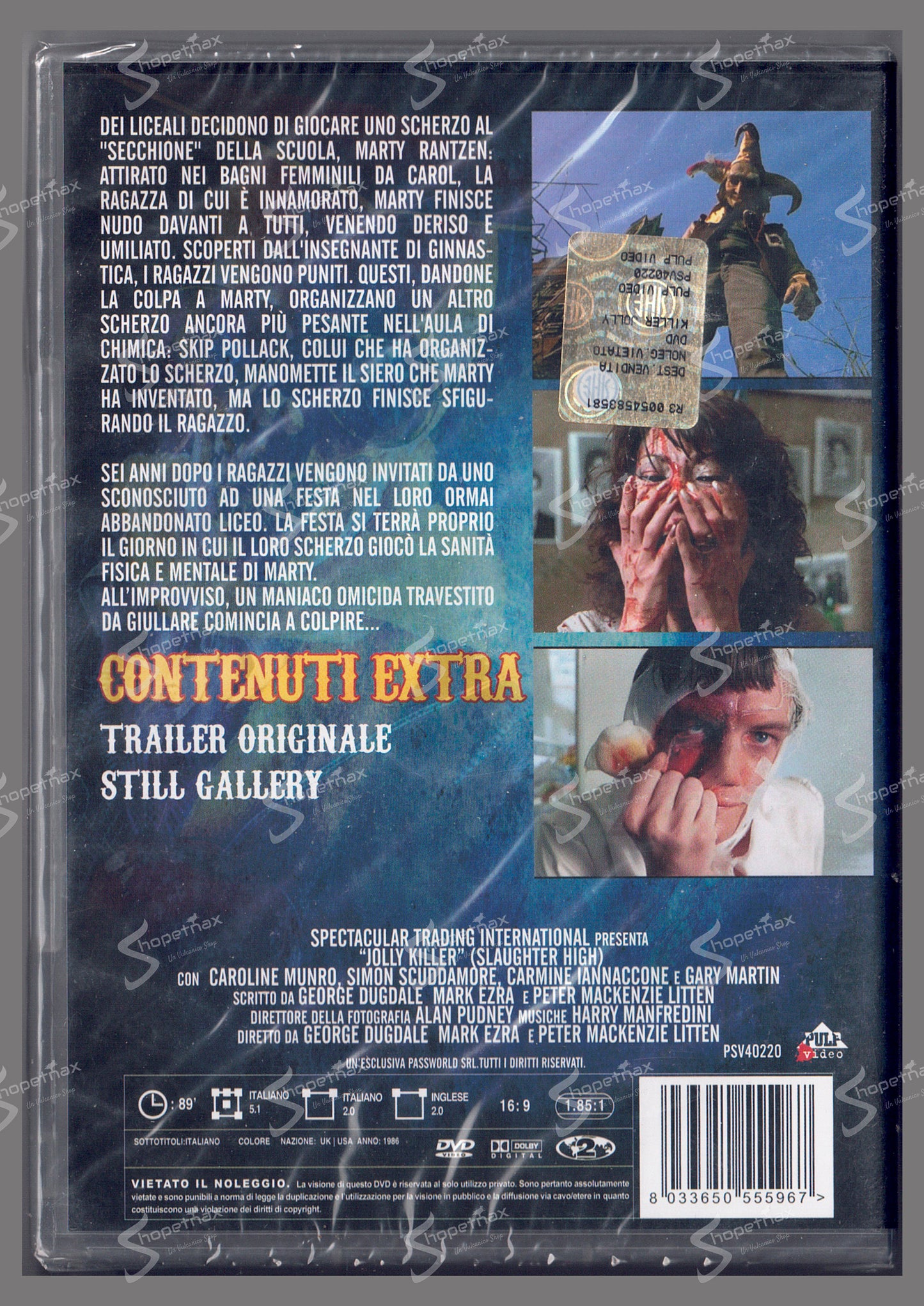 Jolly Killer (Slaughter High) (1985) DVD