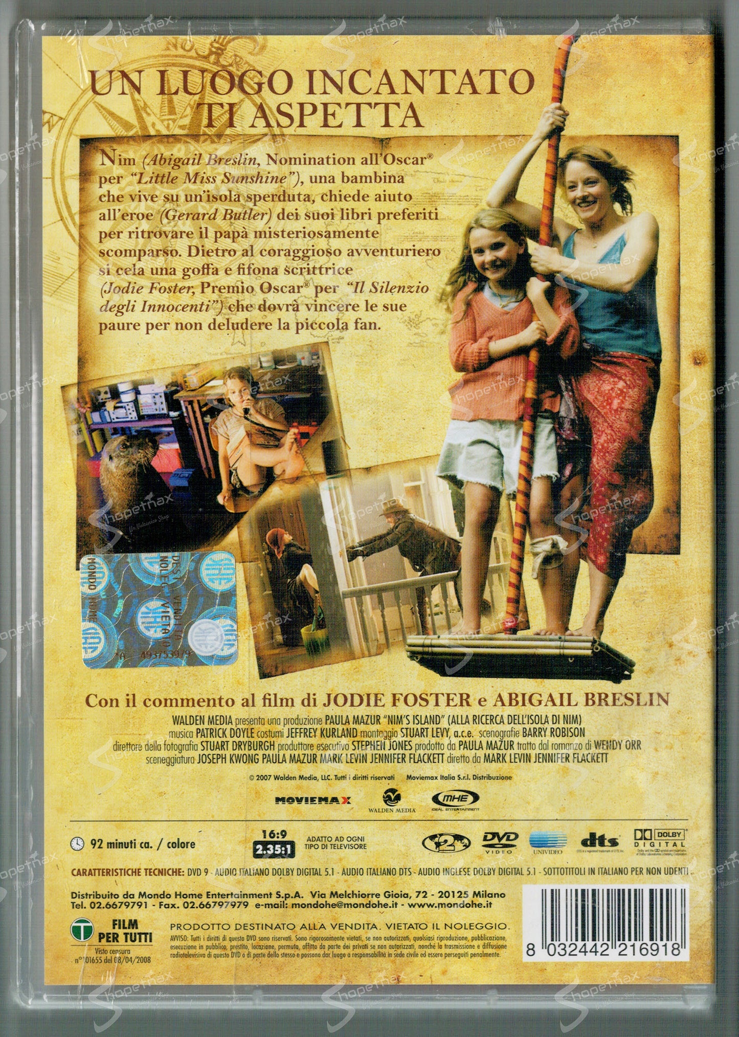 Alla Ricerca dell'Isola di Nim (Nim's Island) (2008) DVD