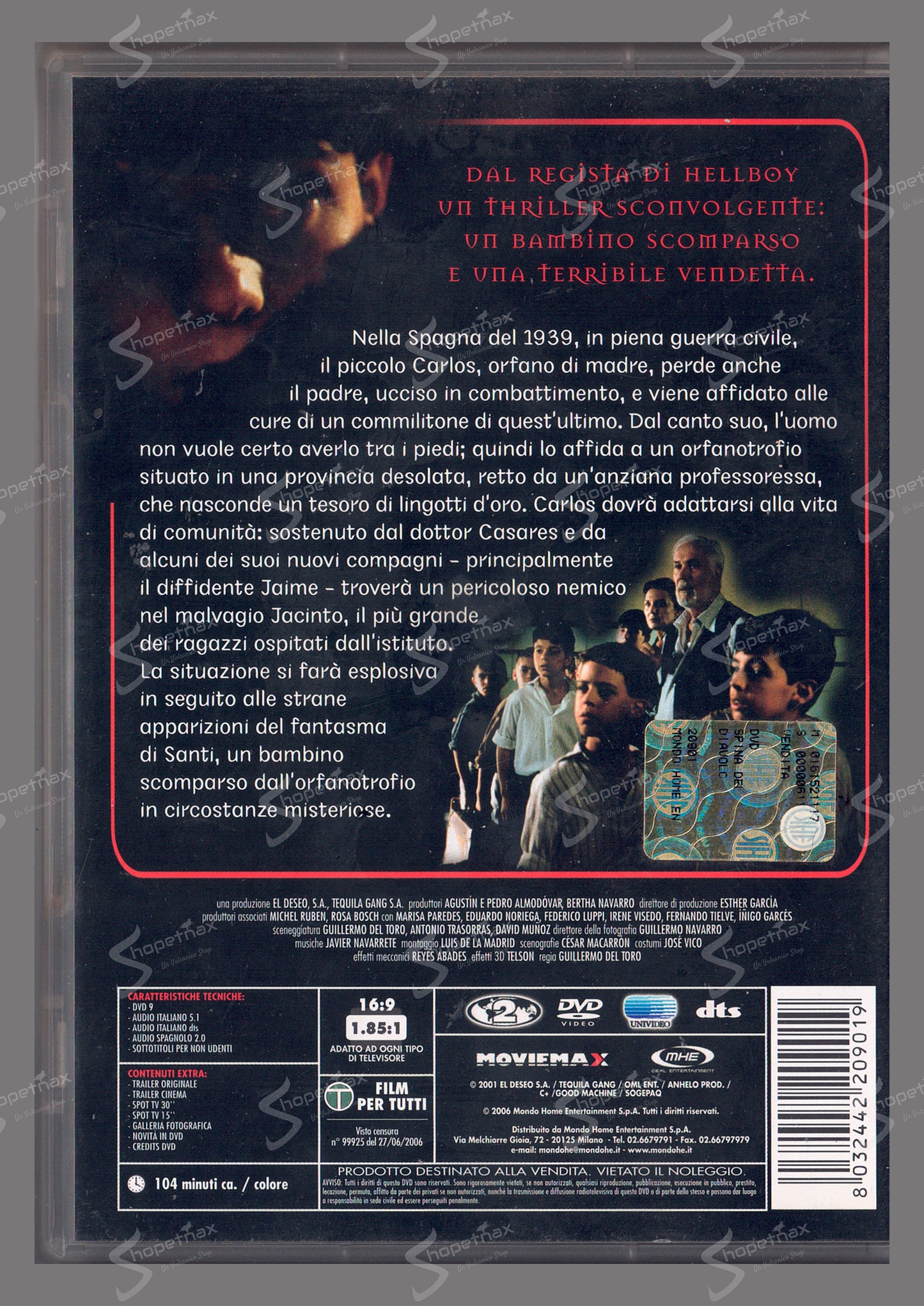 La Spina del Diavolo (El espinazo del diablo) (2001) DVD