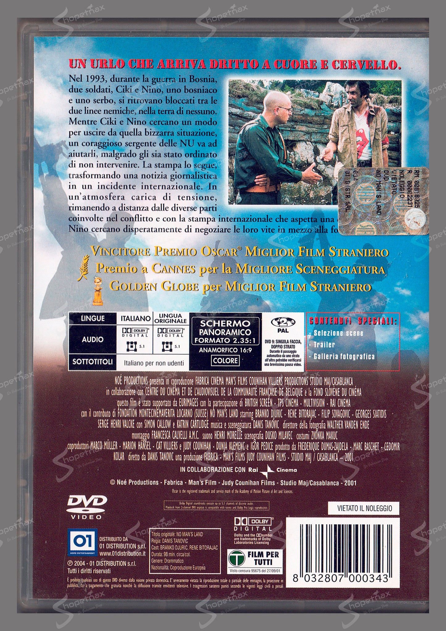 No Man's Land (Ničija zemlja) (2001) DVD