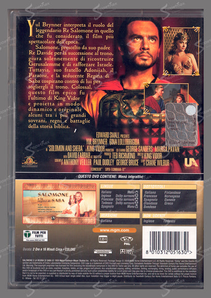 Salomone e la Regina di Saba (Solomon and Sheba) (1959) DVD