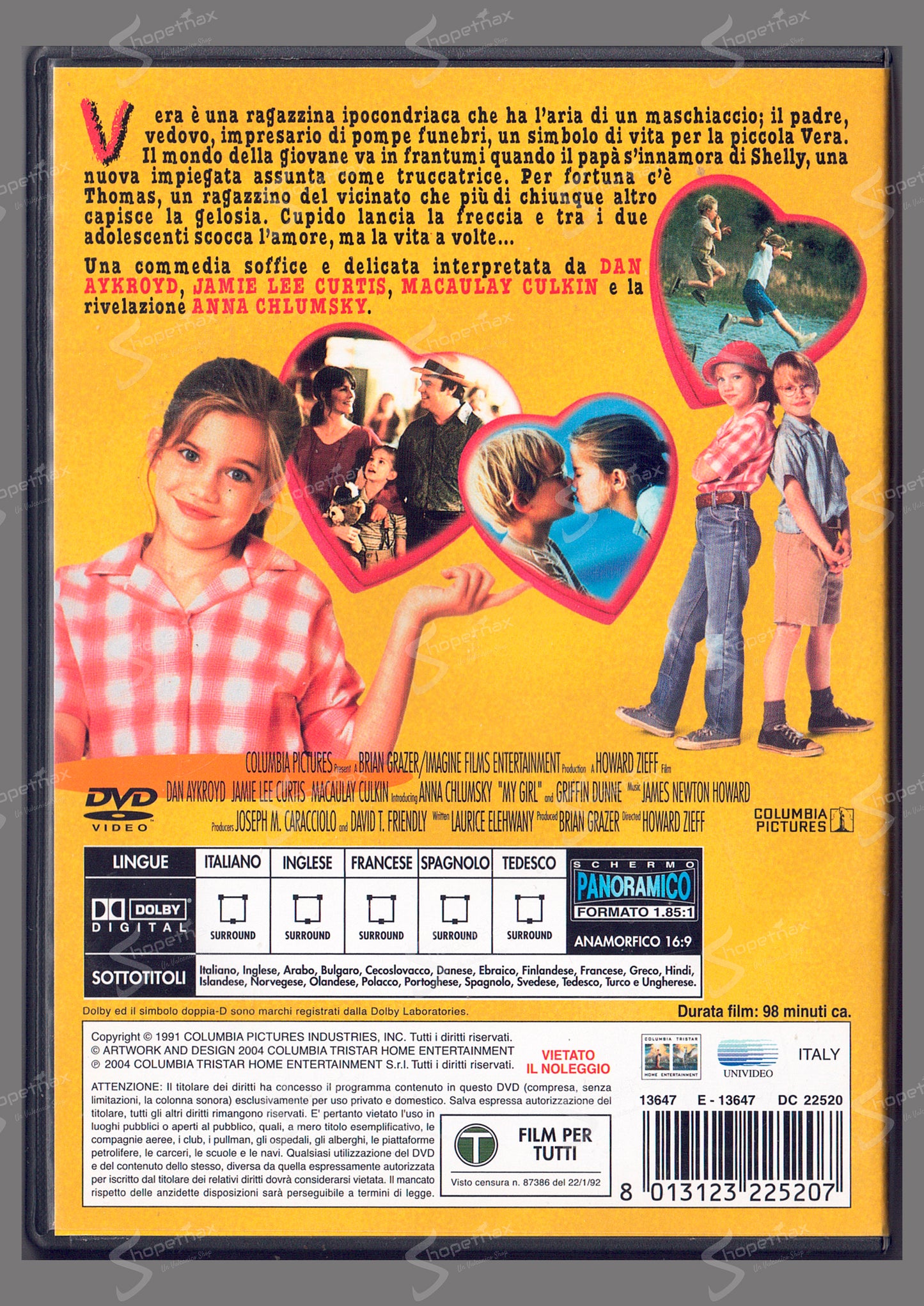 Papà ho trovato un amico (My Girl) (1991) DVD