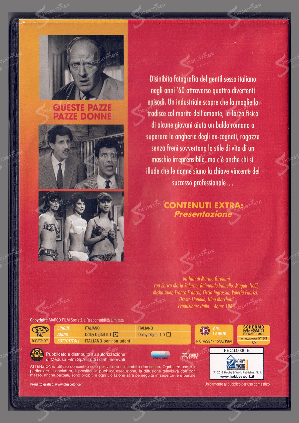 Queste pazze pazze donne (1964) DVD Editoriale