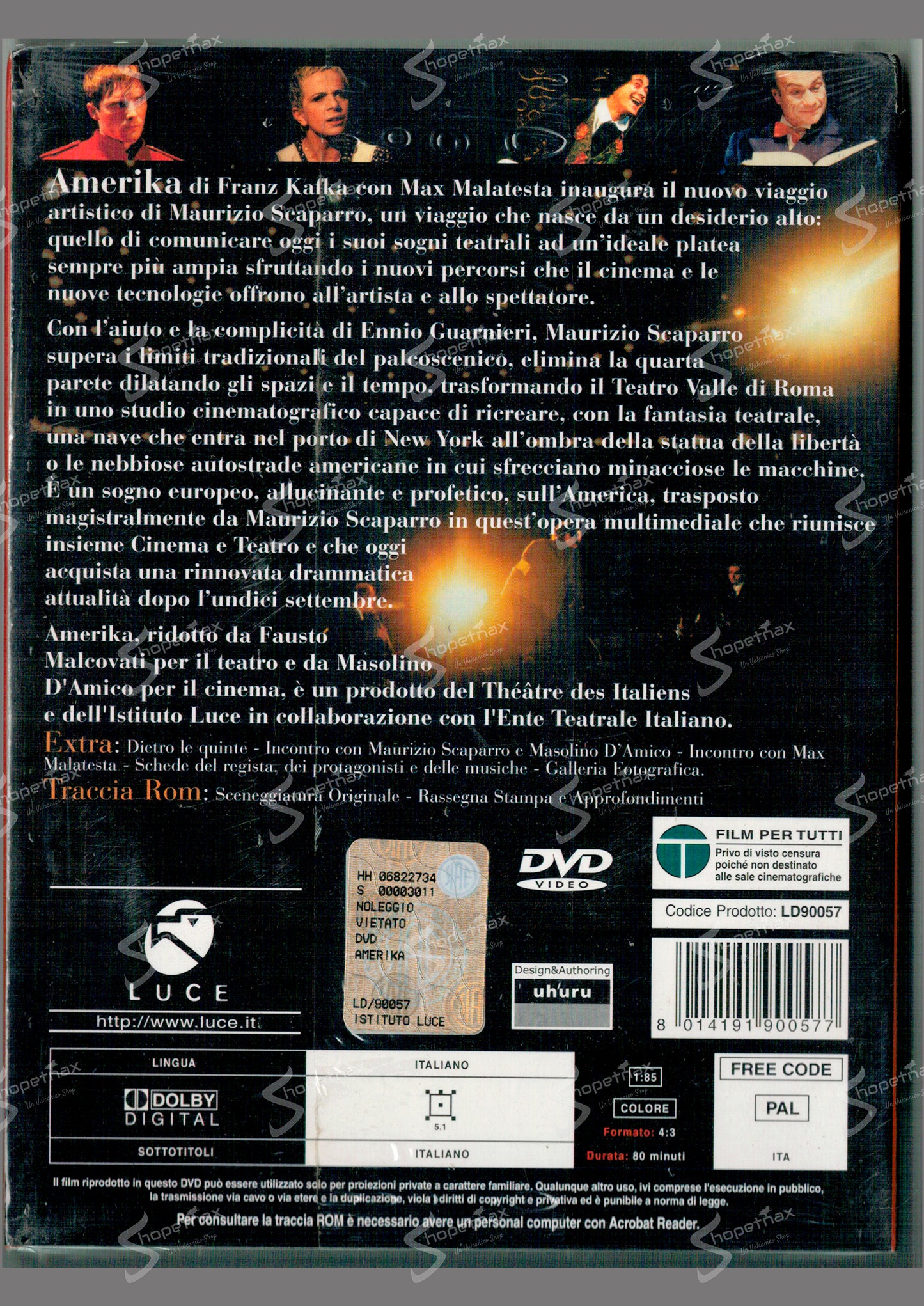 Amerika da Franz Kafka (2004) DVD Digipack