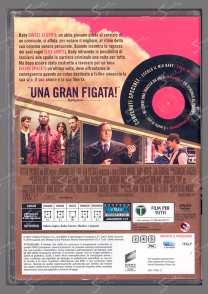Baby Driver - Il Genio della Fuga (2017) DVD Editoriale