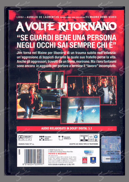 A volte ritornano (Stephen King) (Sometimes They Come Back) (1991) DVD