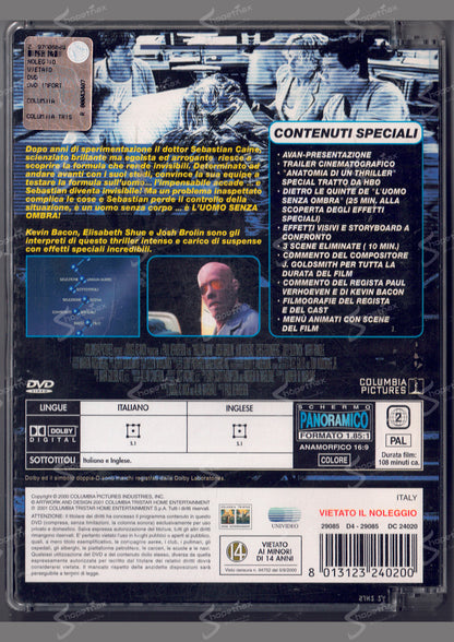 L'uomo senza ombra (Hollow Man) (2000) DVD Jewel Box