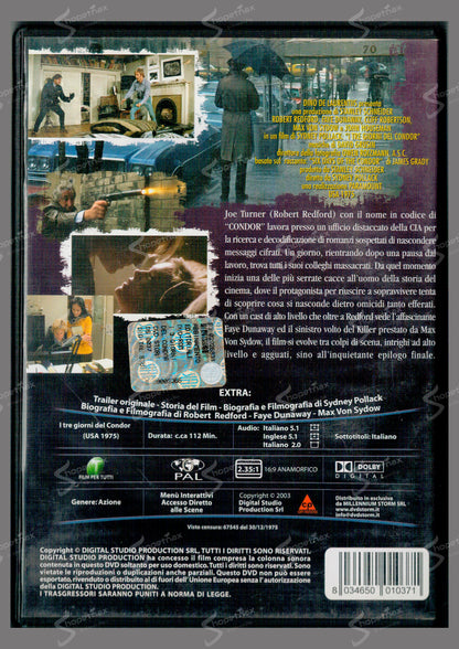 I Tre Giorni del Condor (Three Days of the Condor) (1975) DVD