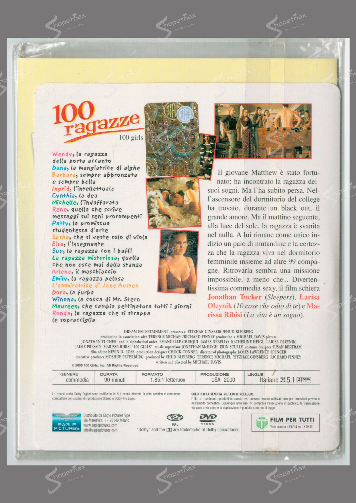 100 Ragazze (100 Girls) (2000) DVD + Biglietto Auguri
