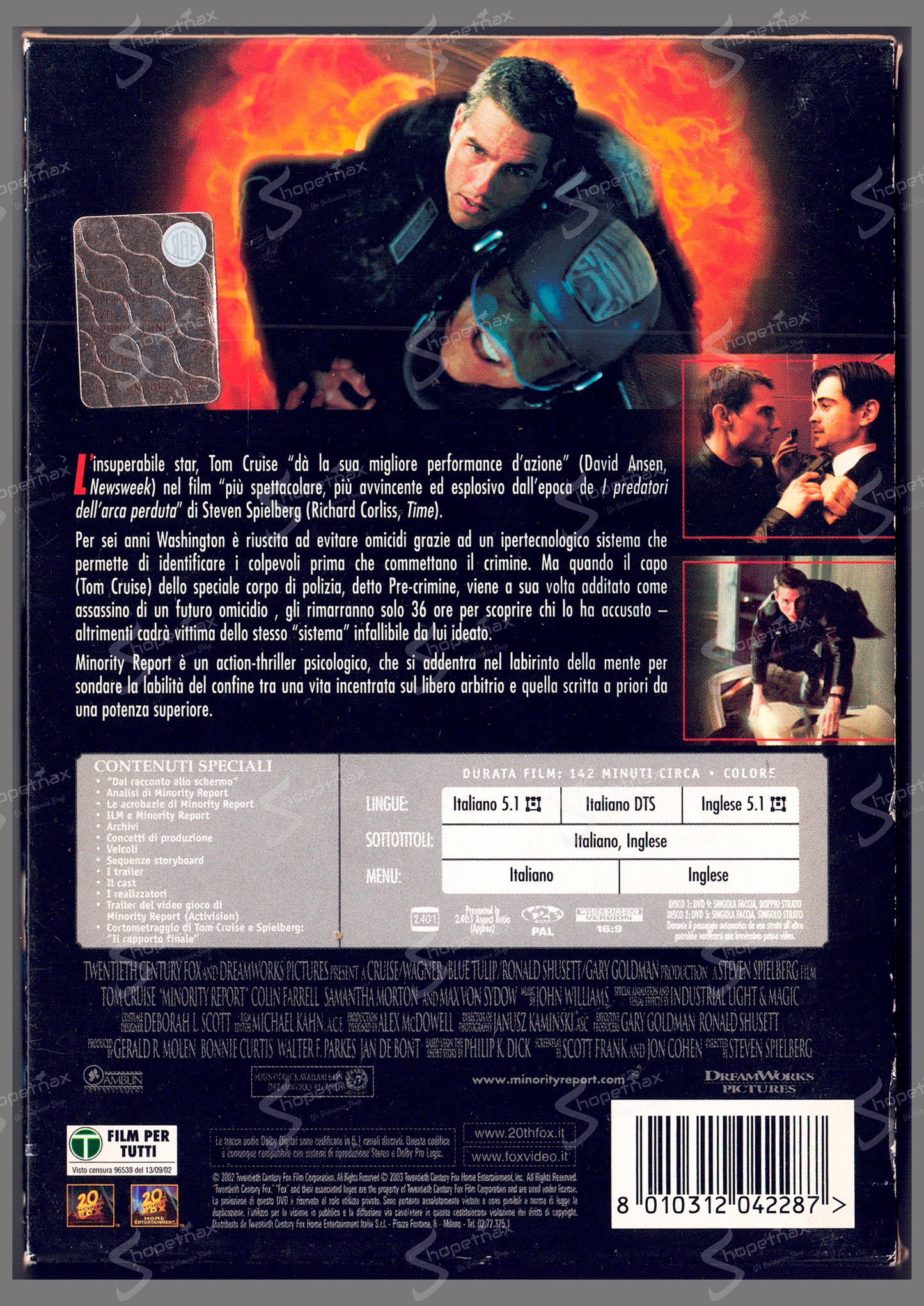Minority Report (Edizione Speciale) (2002) 2 DVD