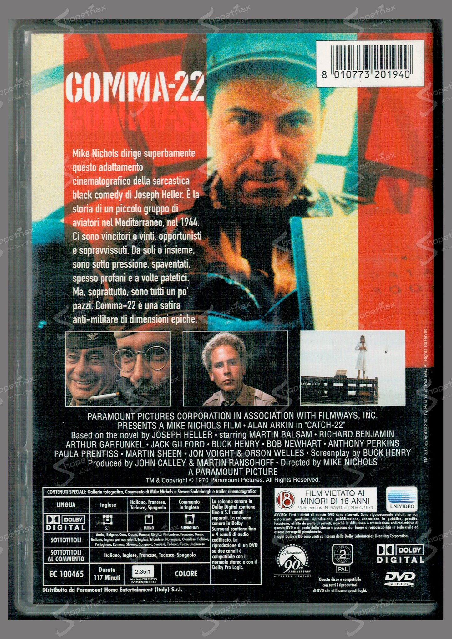 Comma-22 (Catch-22) (1970) DVD Ex Noleggio