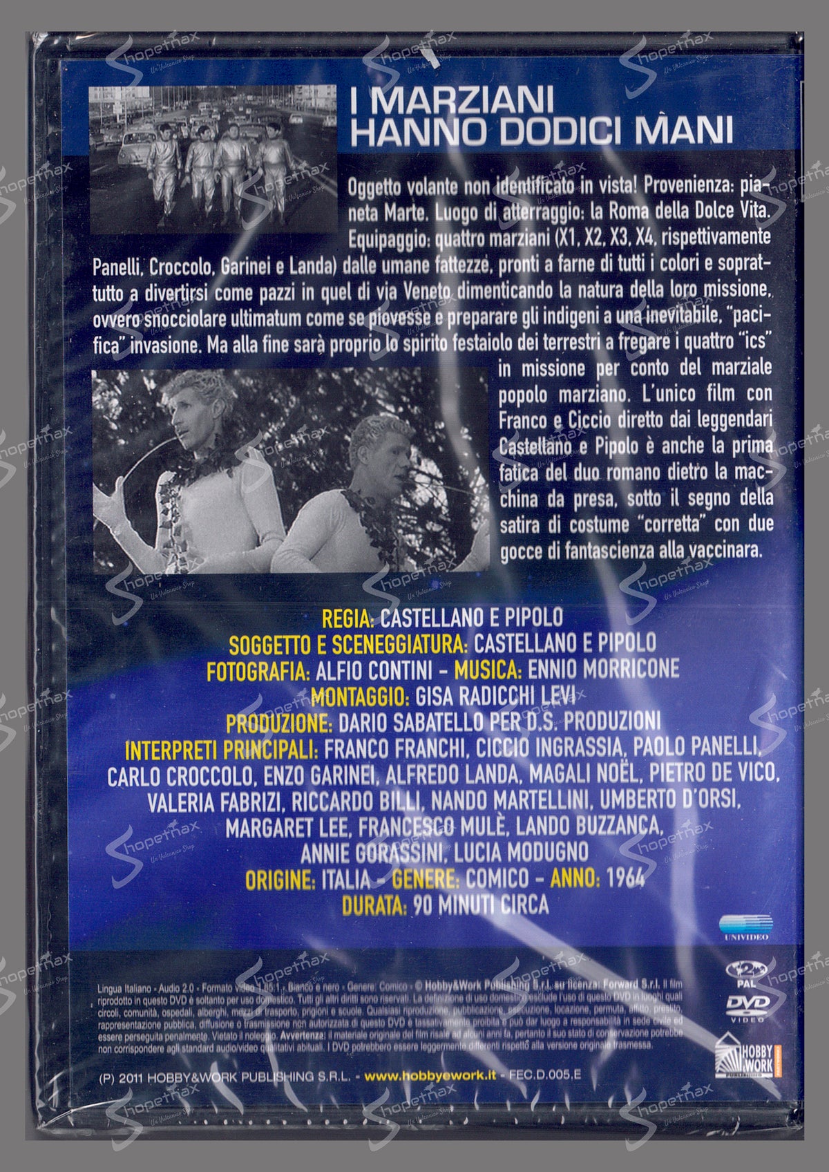 I Marziani hanno dodici mani (1964) DVD Editoriale Sigillato