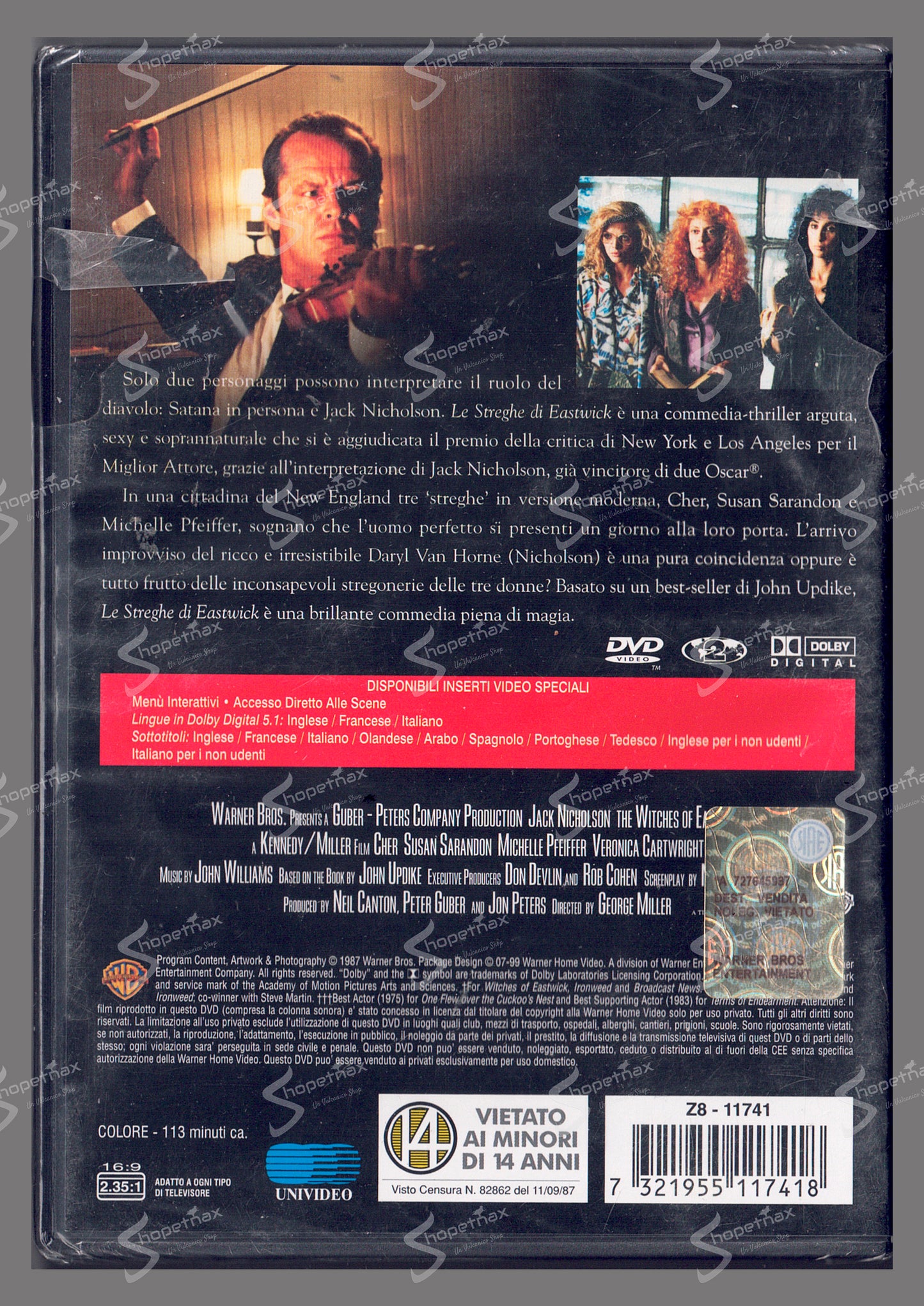 Le Streghe di Eastwick (The Witches of Eastwick) (1987) DVD