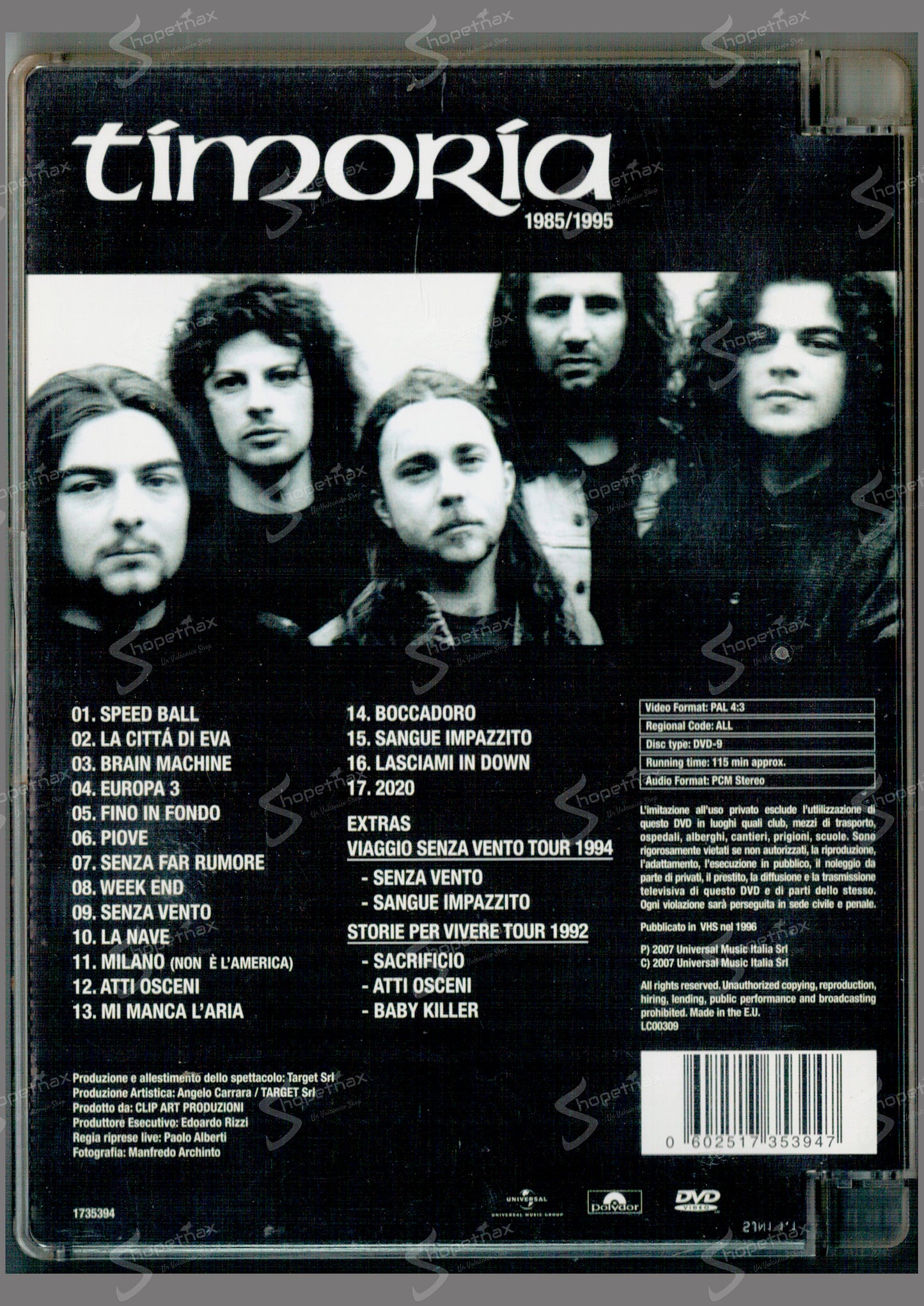 Timoria 1985/1995 (Jewel Box) (1996) DVD