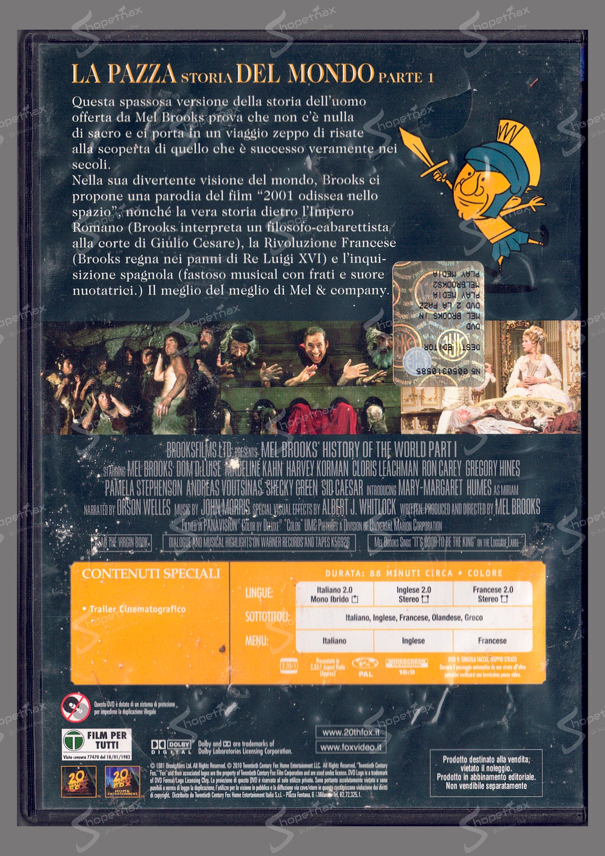 La pazza storia del mondo - Parte 1 (History of the World: Part I) (1981) DVD Editoriale