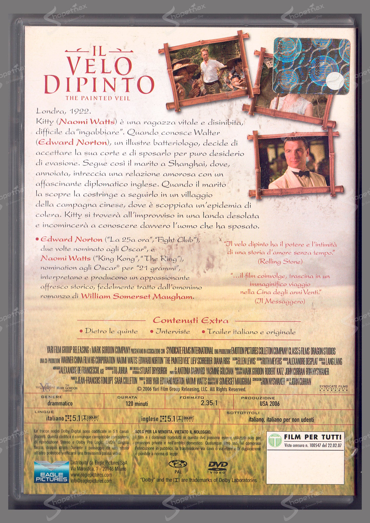 Il Velo Dipinto (The Painted Veil) (2006) DVD