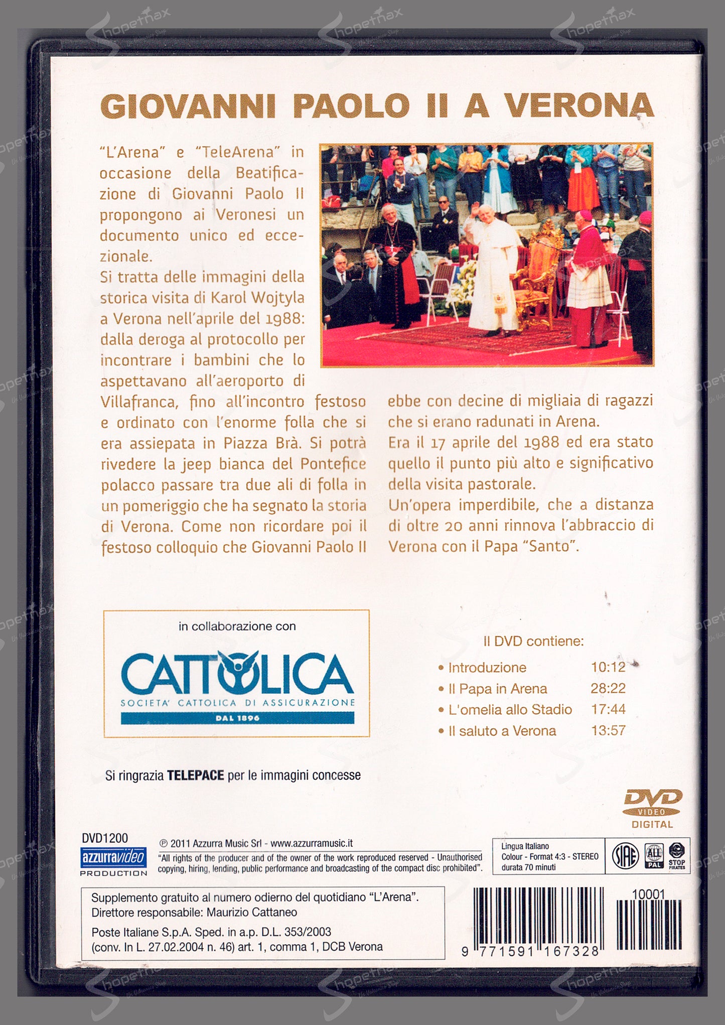 Giovanni Paolo II a Verona (1988) DVD
