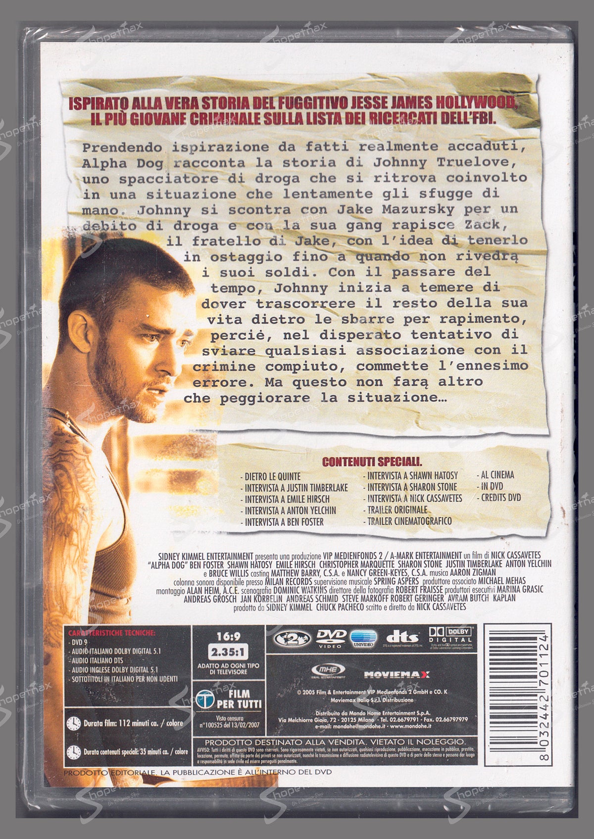 Alpha Dog (2005) DVD Editoriale