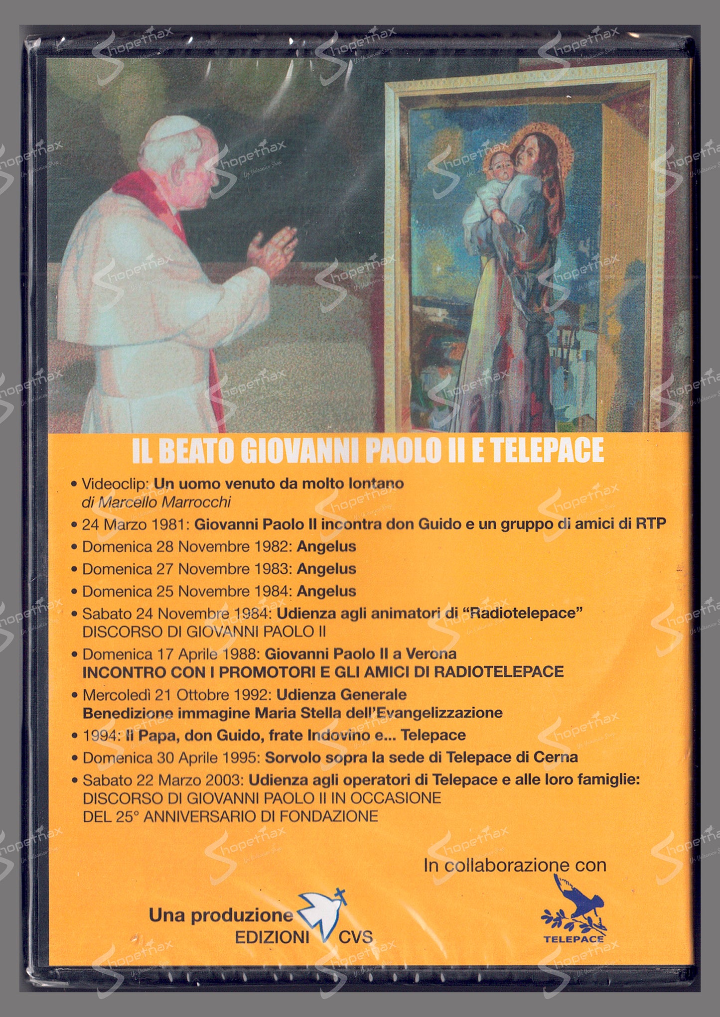 Il Beato Giovanni Paolo II e Telepace DVD