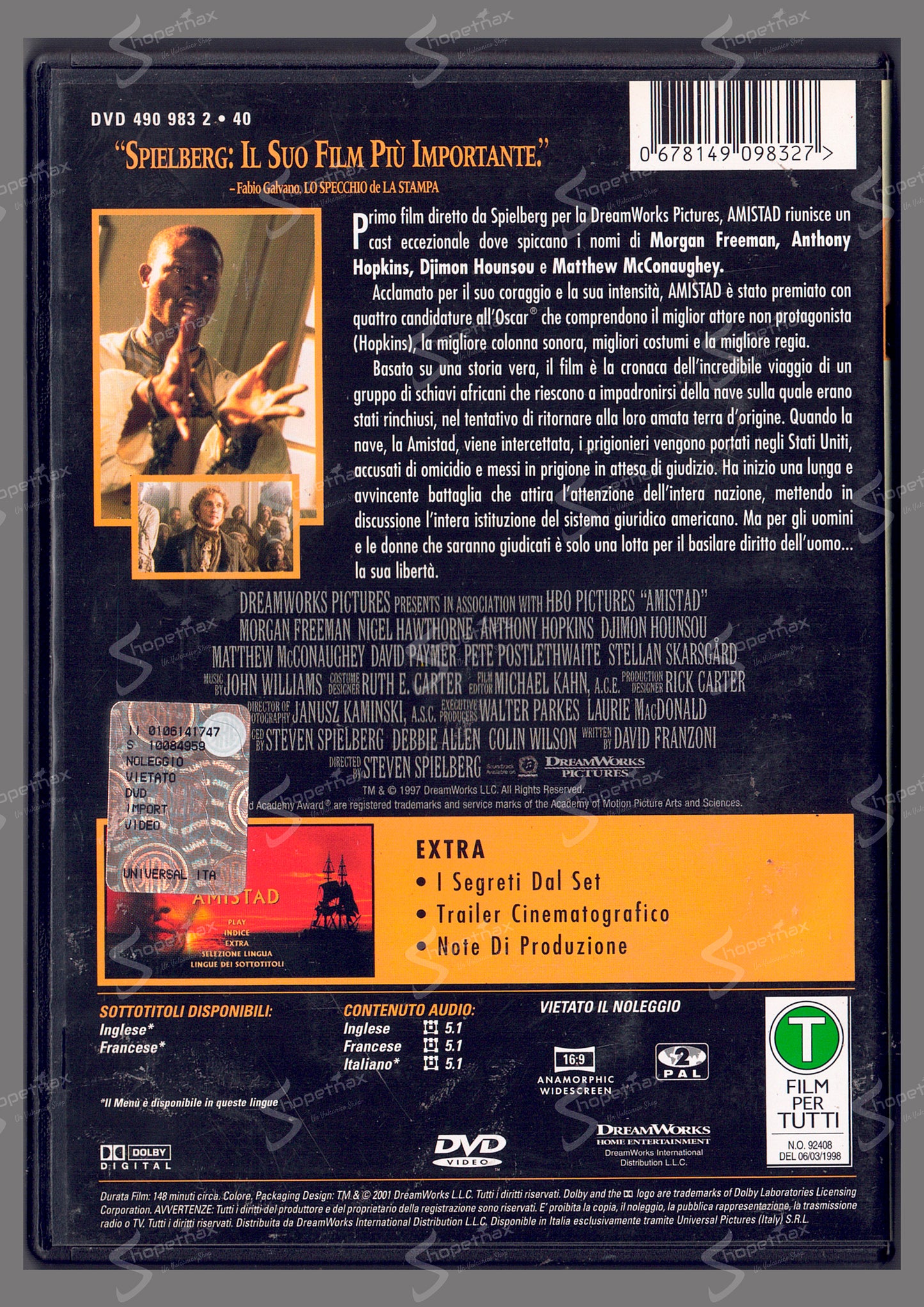 Amistad (1997) DVD