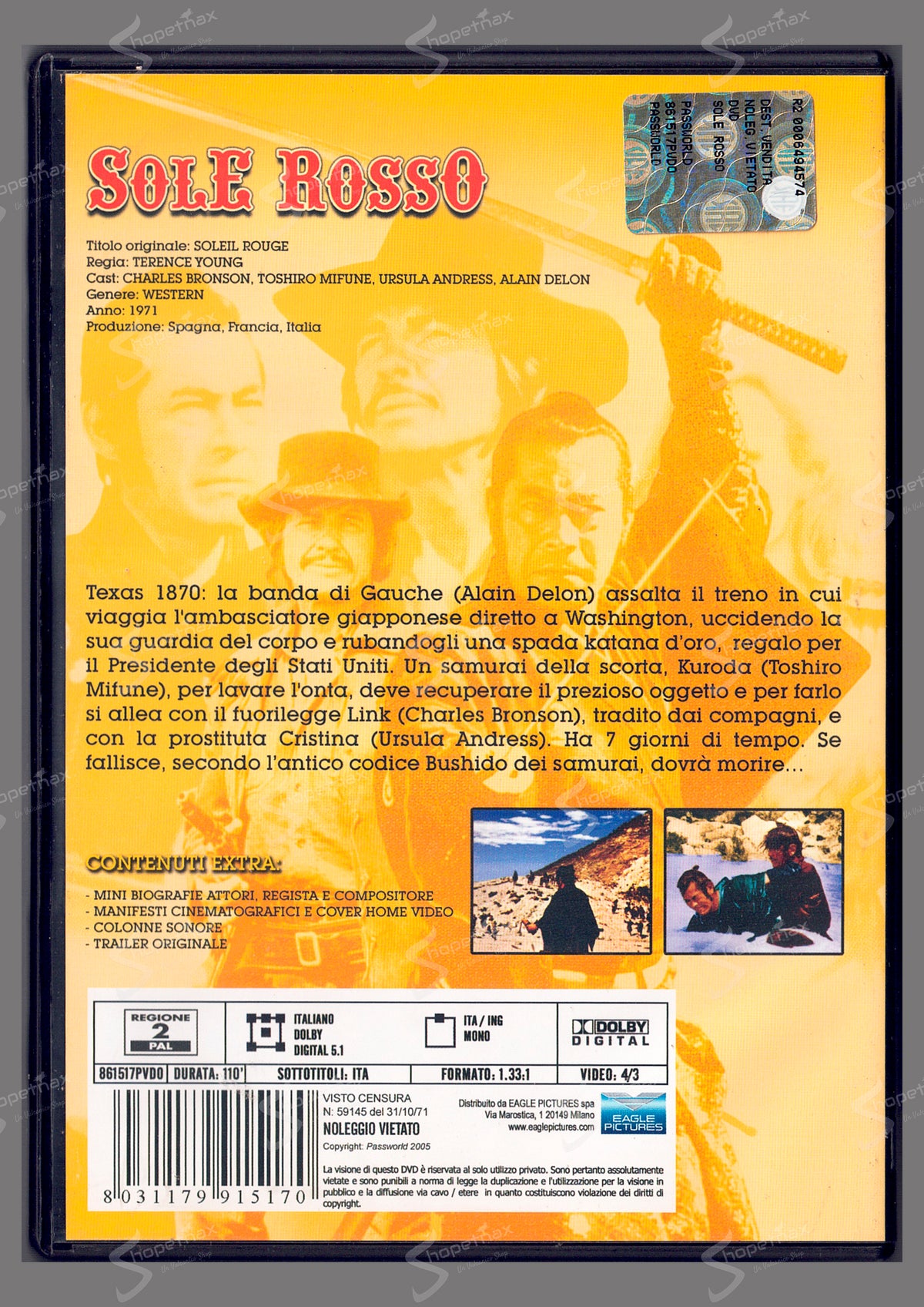 Sole Rosso (Soleil rouge) (1971) DVD