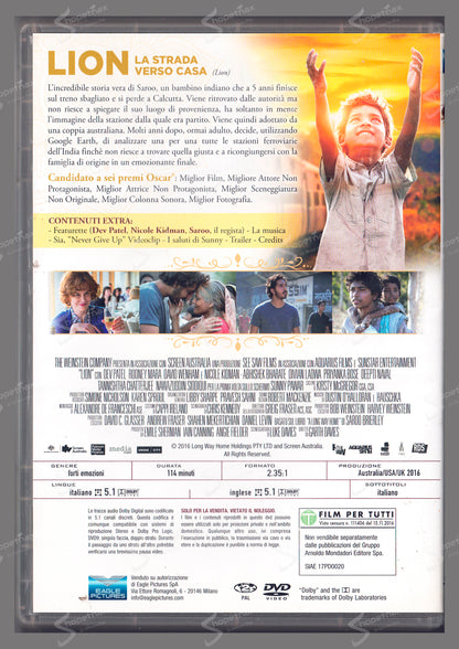 Lion - La strada verso casa (2016) DVD Editoriale