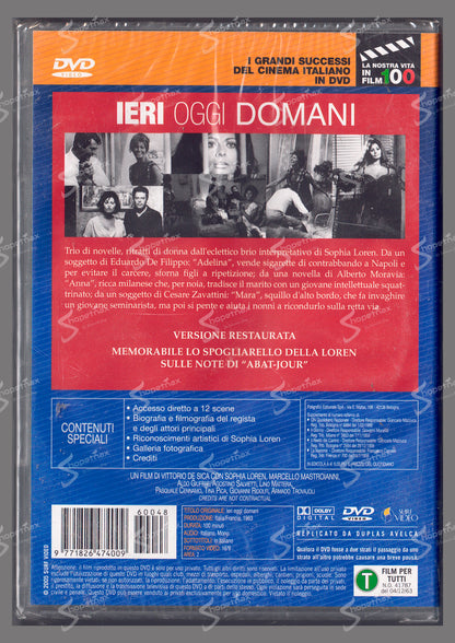 Ieri Oggi Domani (1963) DVD Editoriale