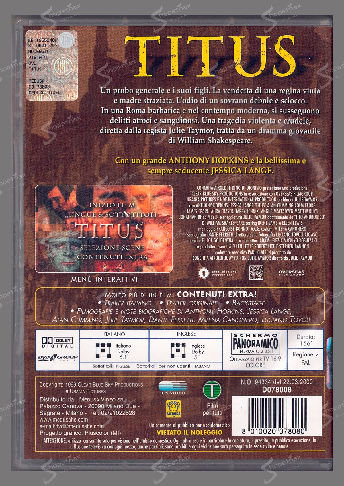 Titus (1999) DVD