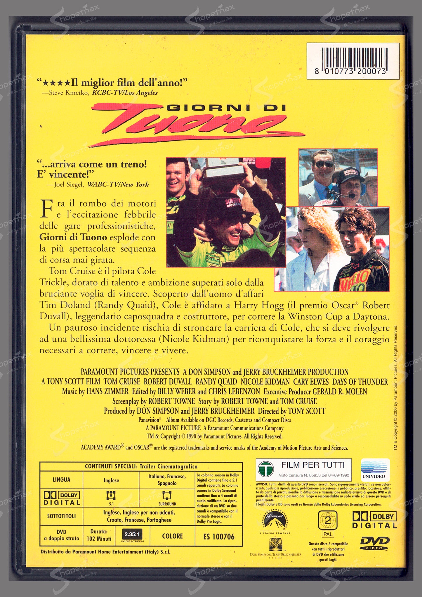 Giorni di Tuono (Days of Thunder) (1990) DVD