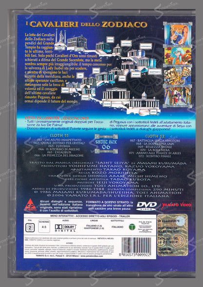 I Cavalieri dello Zodiaco - La Serie TV - Box 06 (1986-1988) 2 DVD Anime