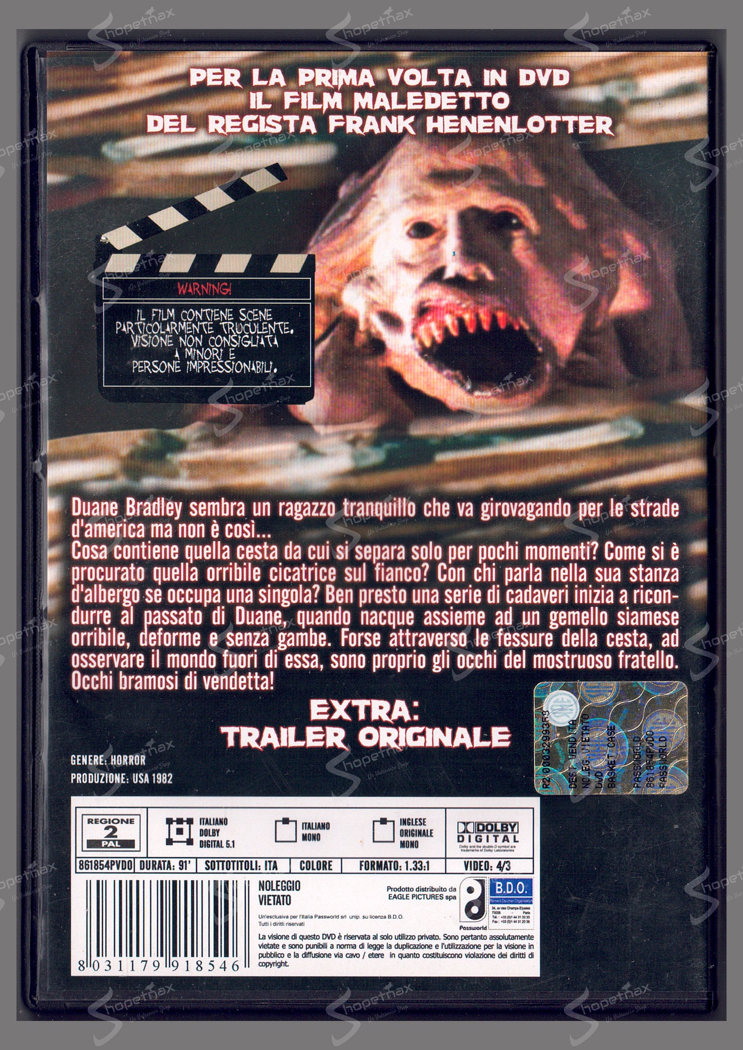 Basket Case (1982) DVD