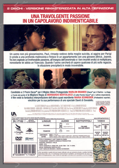 Ultimo tango a Parigi (40th Anniversary Edition) (1972) DVD