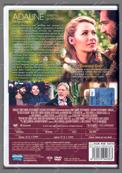 Adaline - L'Eterna Giovinezza (The Age of Adaline) (2015) DVD